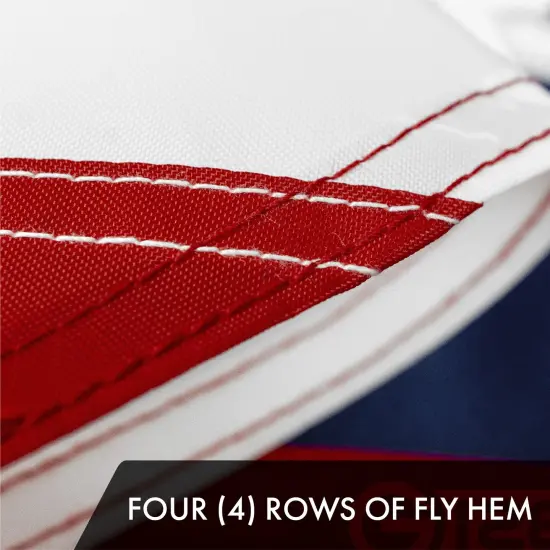 Ohio State Flag 300D Embroidered Polyester 3x5 Ft {5}