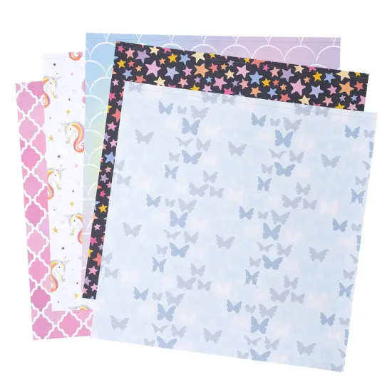 Colorbok 68lb Designer Single-Sided Paper 12"X12" 50/Pkg-Fairy Tale, 25 Designs/2 Each {3}
