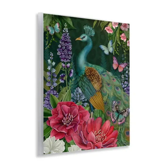 Stupell Industries Garden Motif Peacock Wall Plaque, design by Nicole Tamarin {3}