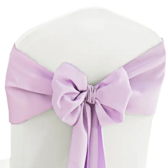 10 Pieces Lavender Polyester Chair Sashes 8"x108", Wrinkle Resistant Elegance {3}