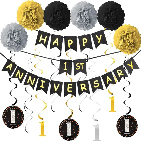 1 Year Anniversary Decorations Kit {1}