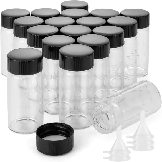 18 Pack 20ml Glass Sample Vial Bottles {1}