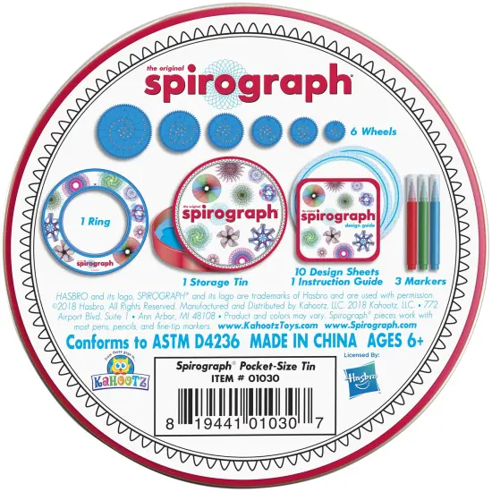 The Original Spirograph Mini Gift Tin {4}