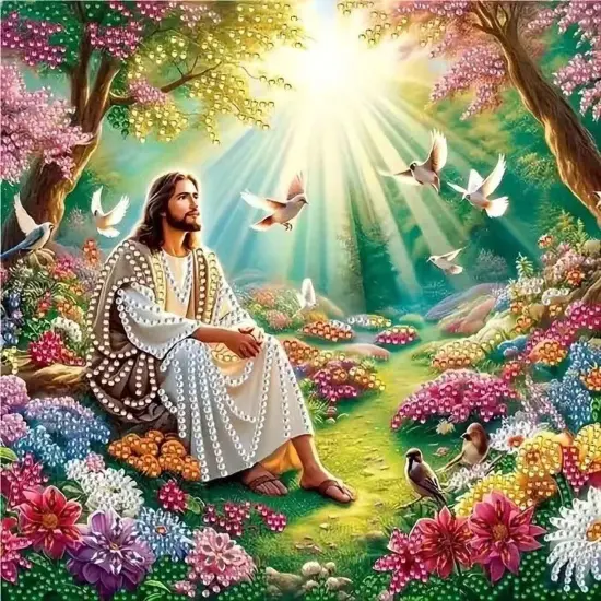 Jesus Diamond Art Kits for Adults {1}