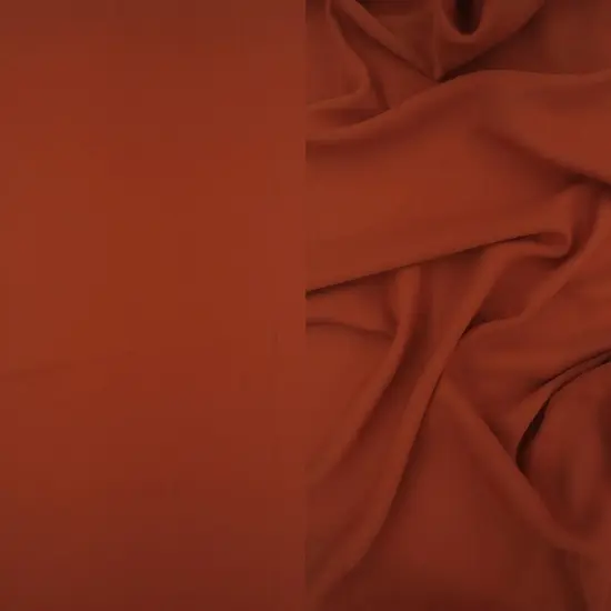 1 Yard Wool Dobby Solid Woven Fabric Soft Textured Drapery Upholstery 57/58" Width RUST {1}