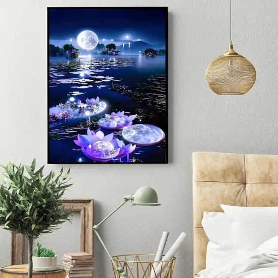 5D Moon Large Diamond Painting Kits for Adults {4}