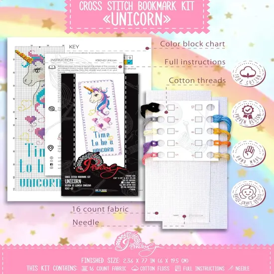 Embroidery Kit 'Unicorn' - Counted Cross Stitch {2}