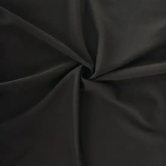 1 Yard Black Techno Crepe Stretch Fabric, Polyester Spandex Blend 58/60" Inch Wide {1}