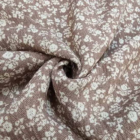 1 Yard Stylish Mauve Rayon Crinkle Crepon Apparel Fabric 50/52 Inch Width {2}