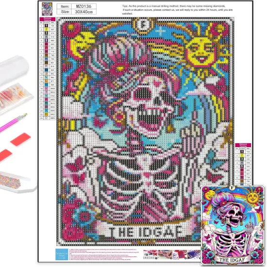 Skeleton Diamond Painting Kits for Adults {4}