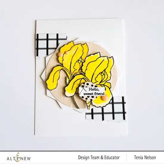 Build-A-Flower: Bearded Iris Layering Stamp & Die Set {6}