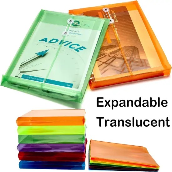 12 Pack Clear Plastic Envelopes {5}