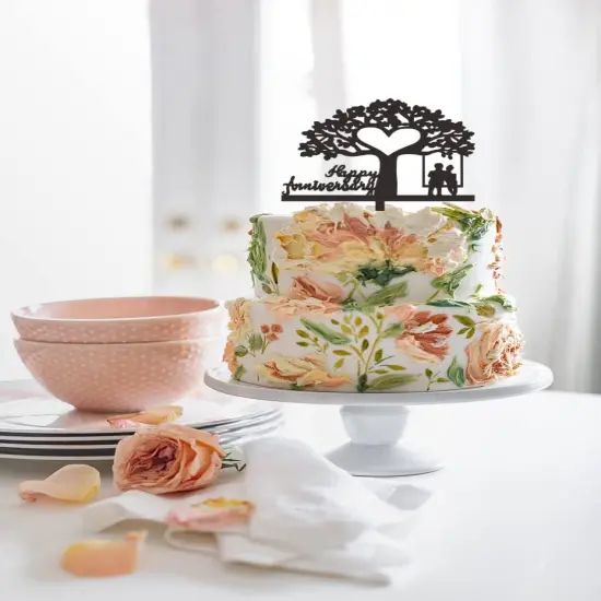 Happy Anniversary Cake Topper {2}
