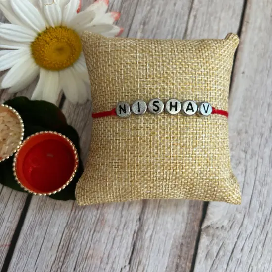 Personalized Rakhi for Brother Raksha Bandhan Handmade Customize Rakhi Thread for Bhaiya Custom Name Rakhi Card Hindu Bracelet Rakhi {1}