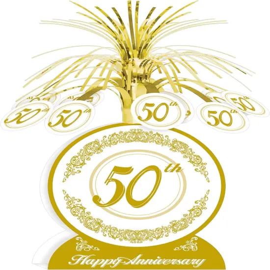 50th Anniversary Centerpiece Party Accessory (1 count) (1/Pkg) {1}