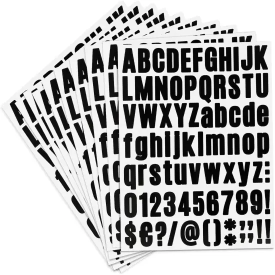Alphabet Stickers - 10 Sheets Mailbox Numbers {1}