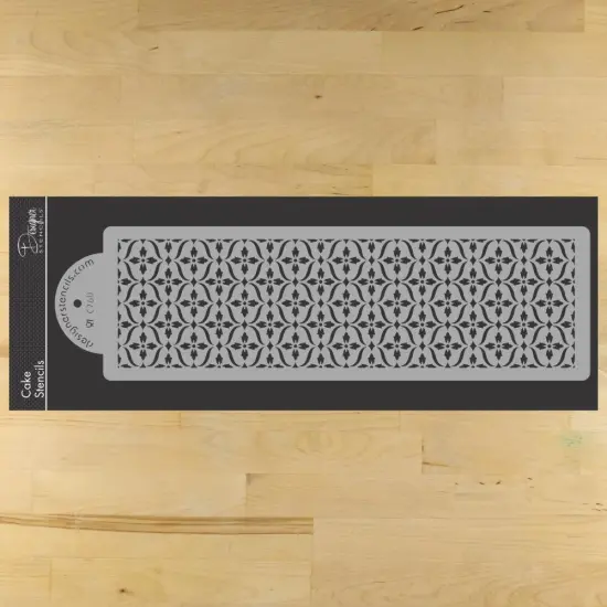 French Medallion Lattice Cake Stencil | C760 by Designer Stencils | Cake Decorating Tools | {1}