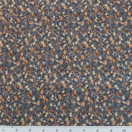 1 Yard Rayon Crinkle Asphalt Gray Woven Fabric, 52/53&Prime; Wide 100% Rayon {1}
