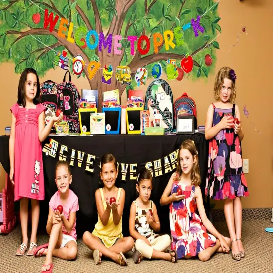 Welcome to PRE-K Banner - Back to School Decorations Supplies {5}