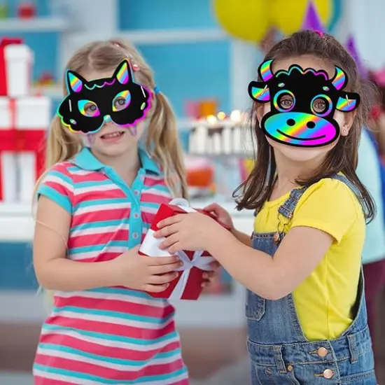 60 Pcs Themed Scratch Paper {4}