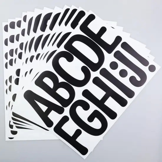 4 Inch Vinyl Alphabet Sticker {3}