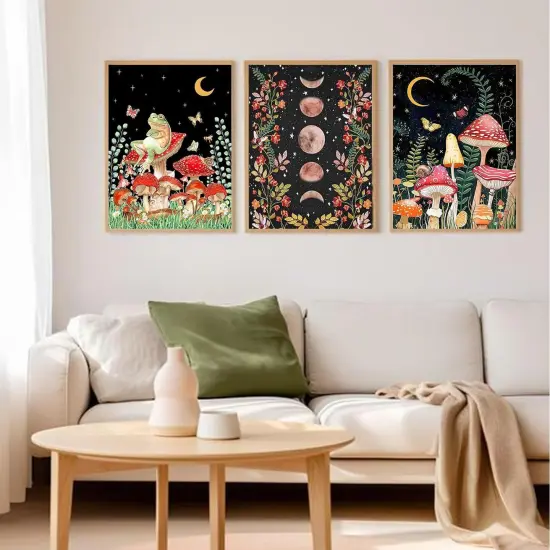3 Pack Mushroom Diamond Painting Kits for Adults {3}