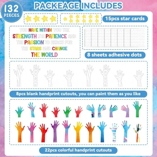 Bulletin Board Decorations Colorful - Handprint {3}