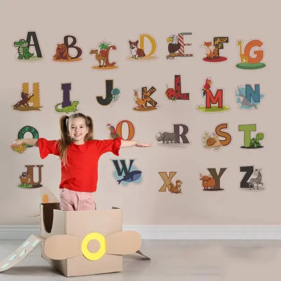 Alphabet Wall Decals - Colorful ABC Wall Stickers {4}