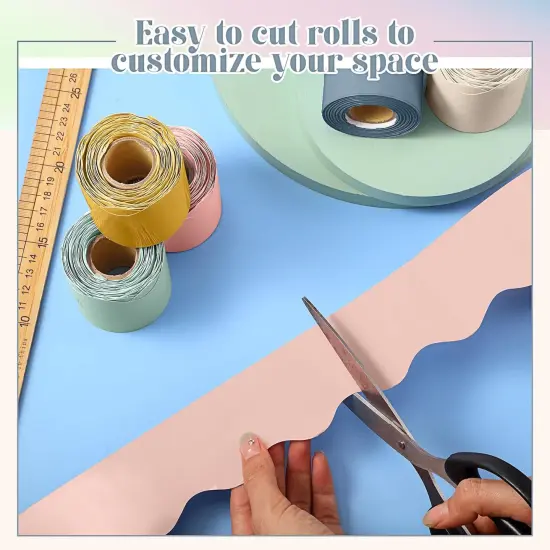 6 Rolls 196.8 ft Colorful Bulletin Board {3}