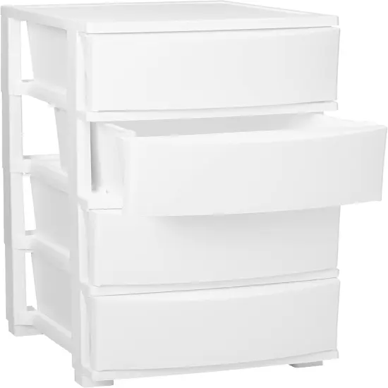 Plastic Drawer Storage Organizer, 4-Drawers {4}