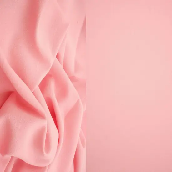 1 Yard Lenox Crepe Solid Woven Fabric Stretch Textured Drapery Upholstery 57/58" Width ROSE LT {1}