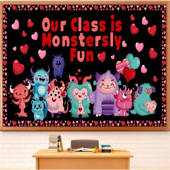 Monstersly Valentines Day Bulletin Board Kit {1}