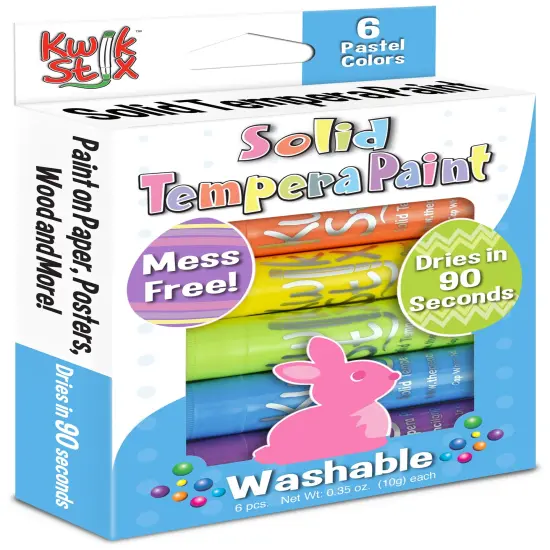 Kwik Stix Solid Tempera Paint Sticks 6/Pkg-Easter Edition {1}