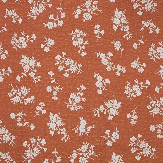 1 Yard Brown Rayon Dobby Dot Jacquard Fabric Lightweight Textured Material for Dresses 53/54" Wide {2}