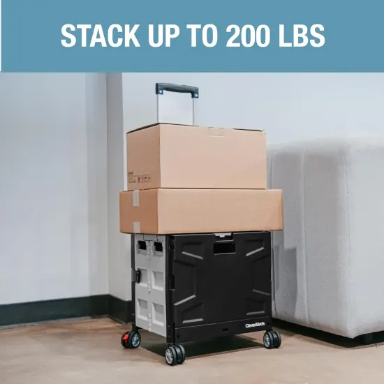 Collapsible Wheeled Crate with Lid, 4-Wheels {5}