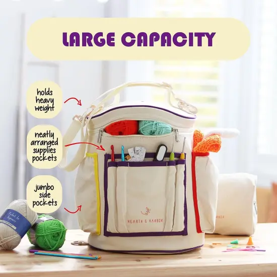 Crochet Bag Organizer &ndash; Durable Knitting Bag {2}