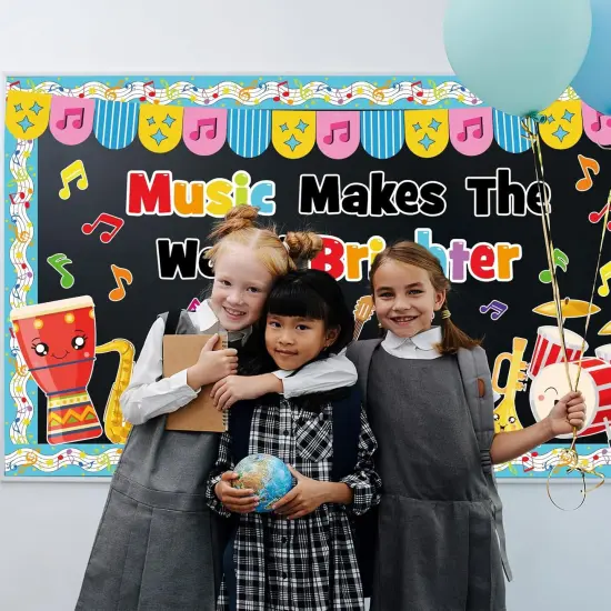 Music Themed Bulletin Board Decorations Set {4}