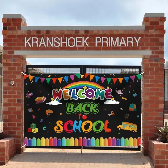Welcome Back to School Backdrop Banner {4}