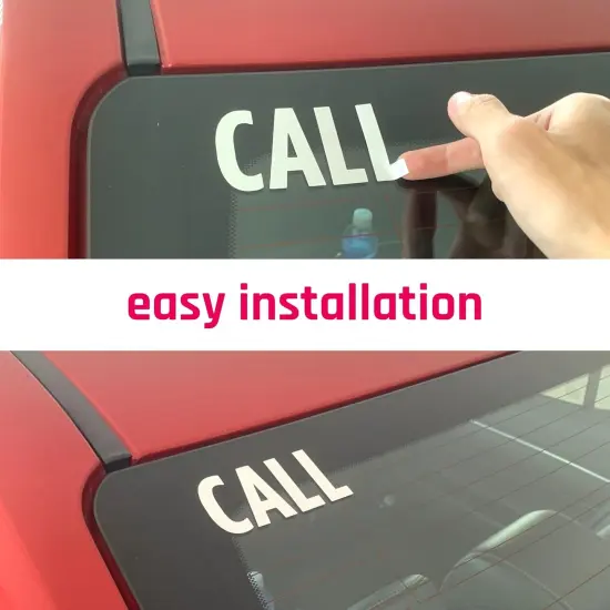 30 Sets, 1 inch - Black Vinyl Letter Alphabet Stickers {4}