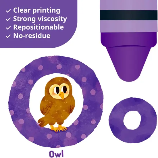 Animal Alphabet Numbers Colour Decals Stickers {5}