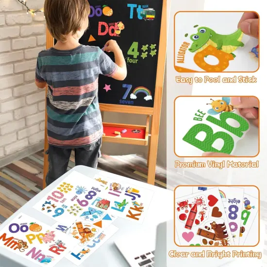 Alphabet Numbers Wall Decals {2}