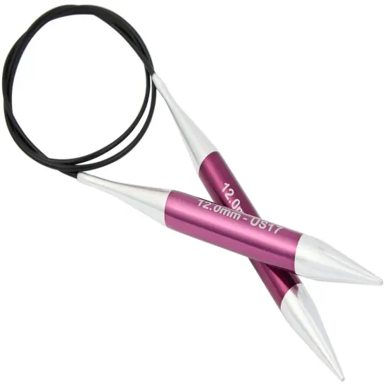 KnitPro-Zing Fixed Circular Needles 32"-Size 17/12mm {3}