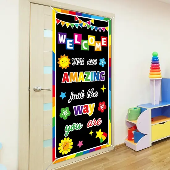 Classroom Colorful Welcome Door Banner {5}