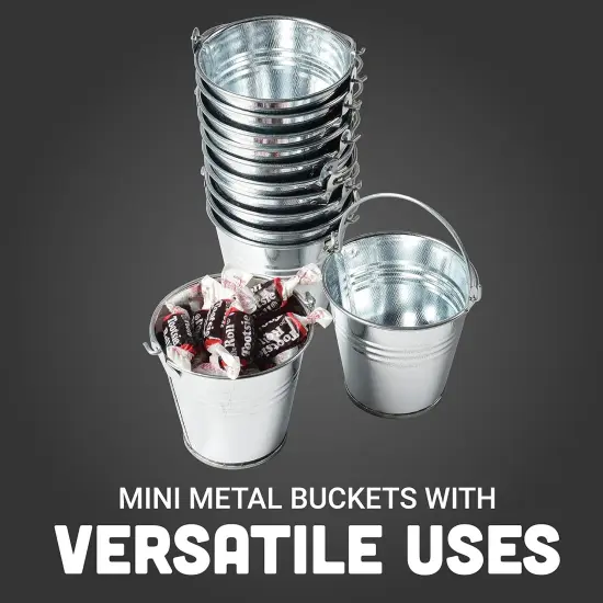 Mini Metal Buckets - 12 {2}