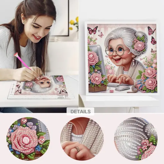 Old Lady Diamond Painting Kits for Adults {3}