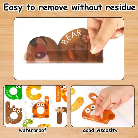 8 Sheets Alphabet Letters Wall Decals {2}