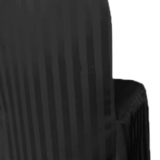 1 Piece Striped Jacquard Polyester Banquet Chair Cover Black Elegant Wedding Decor {5}