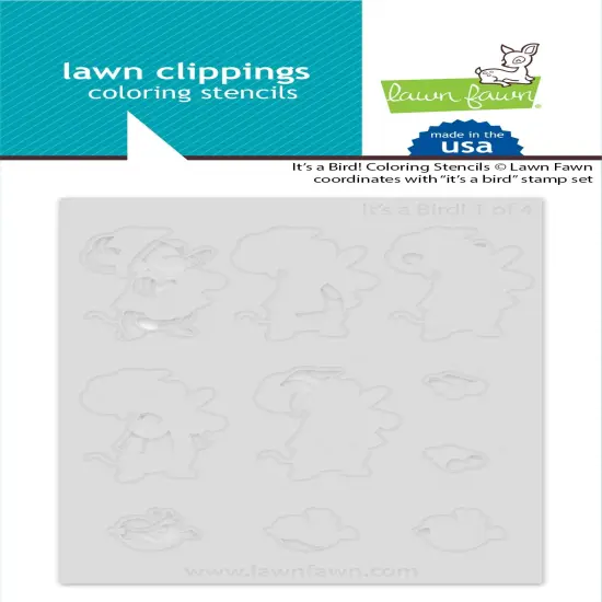 Lawn Clippings Coloring Stencils-It's a Bird! {1}