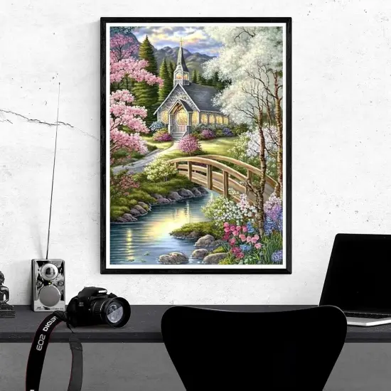 5D Diamond Art Kits for Adults River Cottage {4}