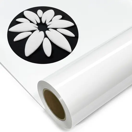 White Puff Heat Transfer 3D 12" x 5 ft {1}